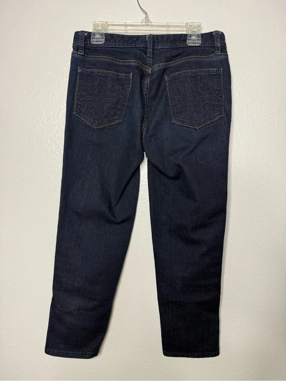TORY BURCH Blue Denim Capri’s Excellent